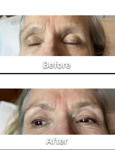 eyebrow wax and tint, lash tint